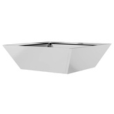 Doniczka ogrodowa Srebrny 50 x 50 x 15 cm Stal Galwanizowana