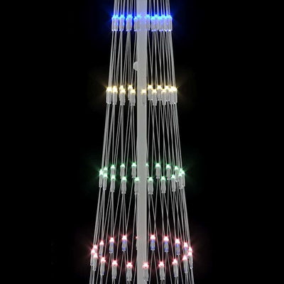 Choinka świąteczna LED z podstawą Wielokolorowe 250 cm Metal