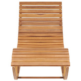 vidaXL Leżak bujany z poduszką, lite drewno tekowe