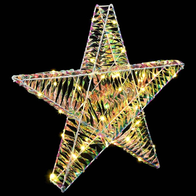 3D Gwiazda z 50 diodami LED Ciepła biel 55 x 52.5 x 9 cm PET