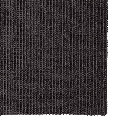 vidaXL Dywanik, naturalny sizal, 100x350 cm, czarny
