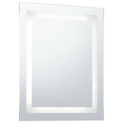 vidaXL Ścienne lustro łazienkowe z LED i czujnikiem dotyku, 50x60 cm