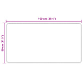 Chodnik dywanowy MARSA Żółty 80 x 100 cm Poliester i PVC