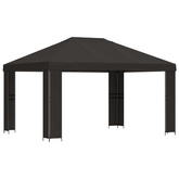 Altana 4 × 3 m antracytowy Poliester i Stal 190 gsm