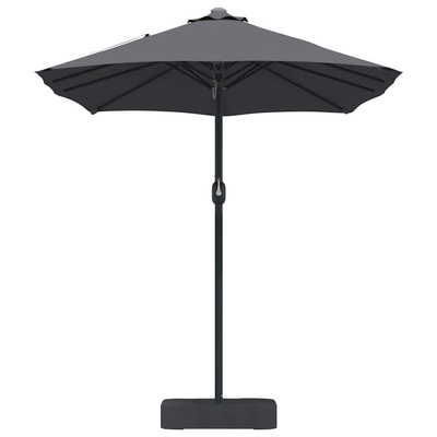 Parasolka ogrodowa Antracyt 385 x 209 x 244 cm Poliester i Stal