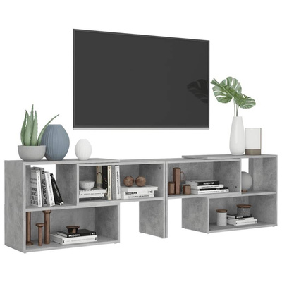 vidaXL Szafka pod TV, szarość betonu, 149x30x52 cm