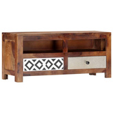 vidaXL Szafka pod TV, 90 x 30 x 40 cm, lite drewno sheesham