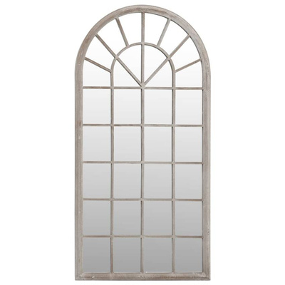 vidaXL Lustro do wnętrz, kolor piaskowy, 90x45 cm, żelazne