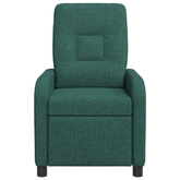 Fotel recliner Ciemnozielony tkanina