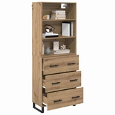Highboard 2 szt. Dąb rzemieślniczy 69,5 x 34 x 180 cm