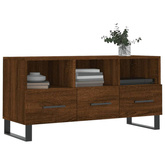 vidaXL Szafka pod TV, brązowy dąb, 102x36x50 cm