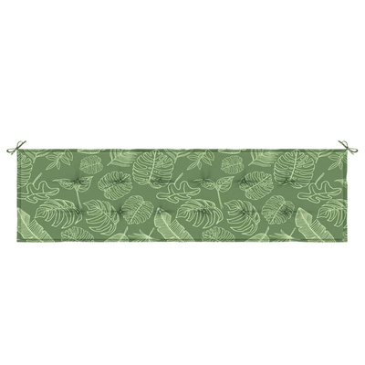 Poduszka na ławkę Materiał Oxford Wzór liścia 150 x 50 x 3 cm