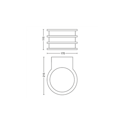 Philips Hue kinkiet zewnętrzny czarny Lucca 2700K 1740193P0