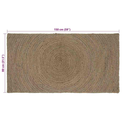 Dywany pokojowe Szary 80 x 150 cm Juta