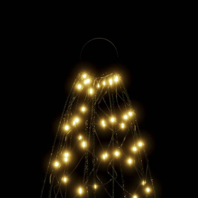 vidaXL Choinka do montażu na maszcie, 200 ciepłych białych LED, 180 cm