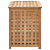 Skrzynia na pranie, 77,5x37,5x46,5 cm, lite drewno orzechowe