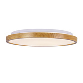 Plafon LED biały + drewniany 24W 4000K lampa Gandava Candellux 14-75253