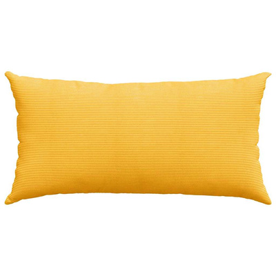 Poduszki na sofę 2 pcs Jasnożółty 80 x 40 cm Tkanina sztruksowa