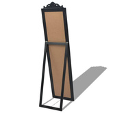 vidaXL Lustro wolnostojące w stylu barokowym, 160x40 cm, czarne