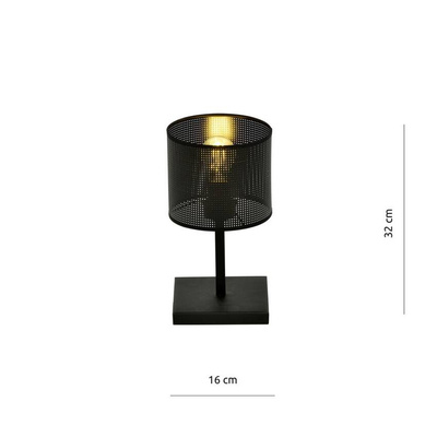 Lampka nocna  JORDAN LN1 BLACK