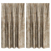 Zasłony z weluru 2 pcs szampański 140 x 140 cm Aksamit