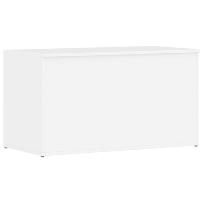 Skrzynia, biel z połyskiem 84x42x46 cm, materiał drewnopochodny