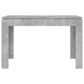 Stół jadalniany, betonowy szary, 120x60x76 cm