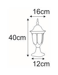 Niska zewnętrzna lampa stojąca K-5007S2/N czarna z serii VASCO KAJA