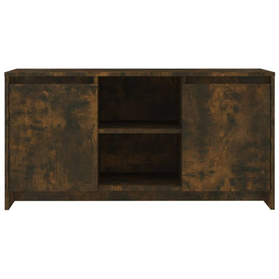 Szafka pod TV, przydymiony dąb, 102x37,5x52,5 cm vidaXL
