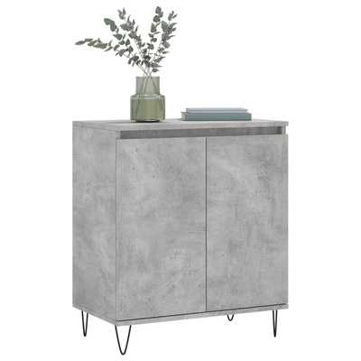 vidaXL Komoda, szarość betonu, 60x35x70 cm, materiał drewnopochodny