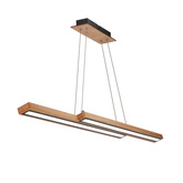 Sento lampa wisząca drewniany 20w led 4000k maskownica czarny