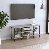 vidaXL Szafka pod TV, szary dąb sonoma, 102x35x45,5 cm