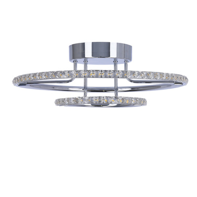 Lampa sufitowa okrągła LED chrom plafon 36W 3000K Adel Candellux 98-69634