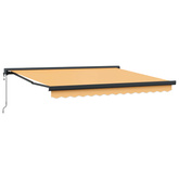 Markiza wysuwana piaskowy 500 × 300 cm Tkanina i Metal