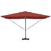 Parasol plażowy Ze LED Lights terakota 351 x 250 x 253 cm