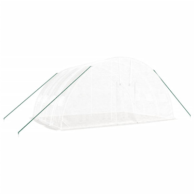 Szklarnia ze stalową ramą, biała, 24 m?, 6x4x2,85 m