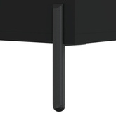 vidaXL Biurko, czarne, 140x50x75 cm, materiał drewnopochodny