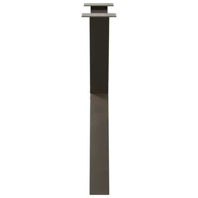 Nogi do stołu jadalnego w kształcie litery X 2 szt. Naturalna stal 80x(72-73) cm Stal
