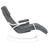 vidaXL Fotel bujany, ciemnoszary, tapicerowany tkaniną model standard