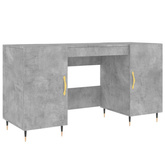vidaXL Biurko, szarość betonu, 140x50x75 cm, materiał drewnopochodny wariant 10