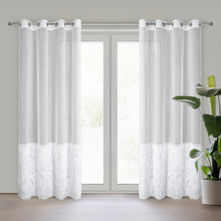 Firana Przel biała 140x250 model standard