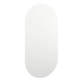 vidaXL Lustro z lampami LED, 60x30 cm, szklane, owalne