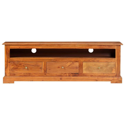 vidaXL Szafka pod TV, 120x30x40 cm, lite drewno akacjowe