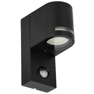 Ogrodowa oprawa elewacyjna, kinkiet z czujnikiem ruchu VIRA 1 SENSOR GU10 czarny IP54 EDO777376 EDO Solutions