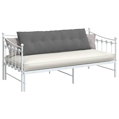 Poduszka na plecy Ciemnoszary 160 x 50 cm Tkanina mikrofibrowa