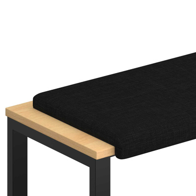 Poduszka na ławkę tkanina Czarny Głębokość 35 cm