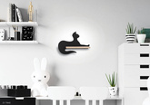 Kinkiet LED 5W dla dziecka czarny kot siedzący Cat Candellux 21-75642