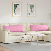 Poduszki na sofę 2 pcs Różowy 120 x 40 cm tkanina