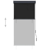 vidaXL Roleta zewnętrzna, 80x250 cm, antracytowa