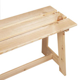 Ławka ogrodowa Naturalny 119 x 37 x 47 cm Drewno sosnowe